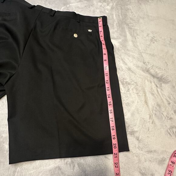 Peter Millar Wicking Shorts Mens 40 Black Solid 9" EB82 Chino Performance Golf - Picture 5 of 9